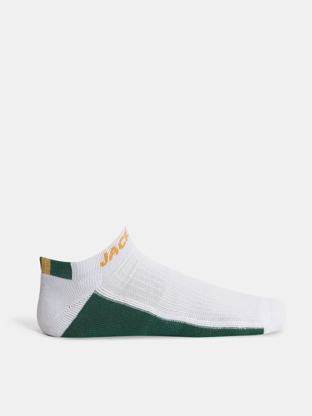 Pack of 3 Ankle Length Socks - Black, Blue & Green