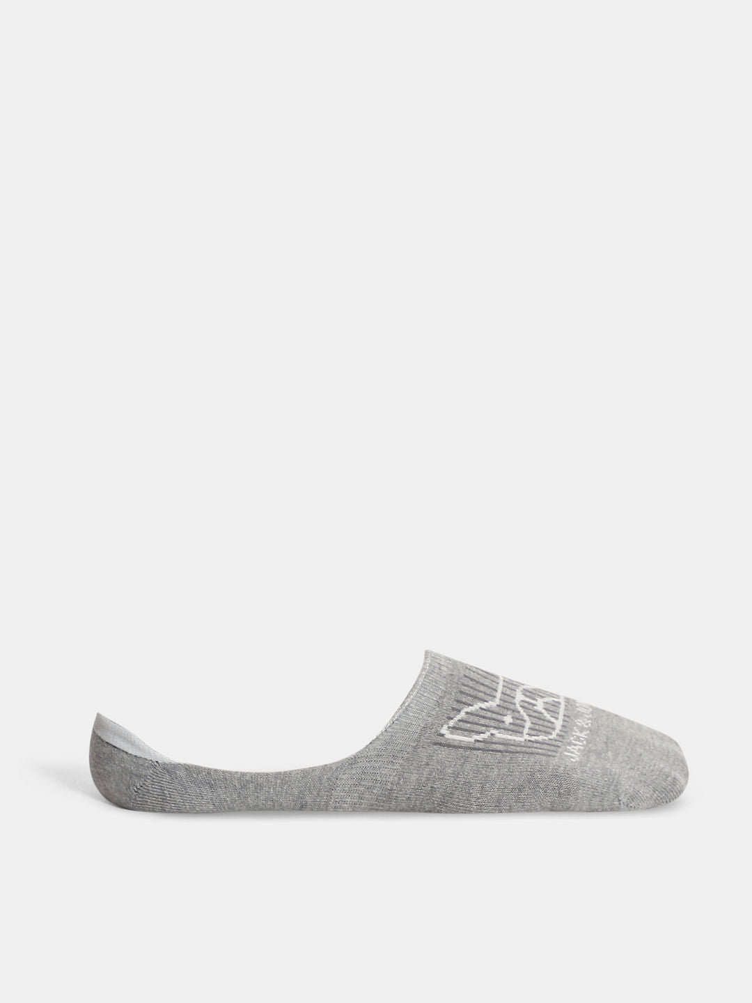 Pack of 3 No-Show Socks - Black, White & Grey