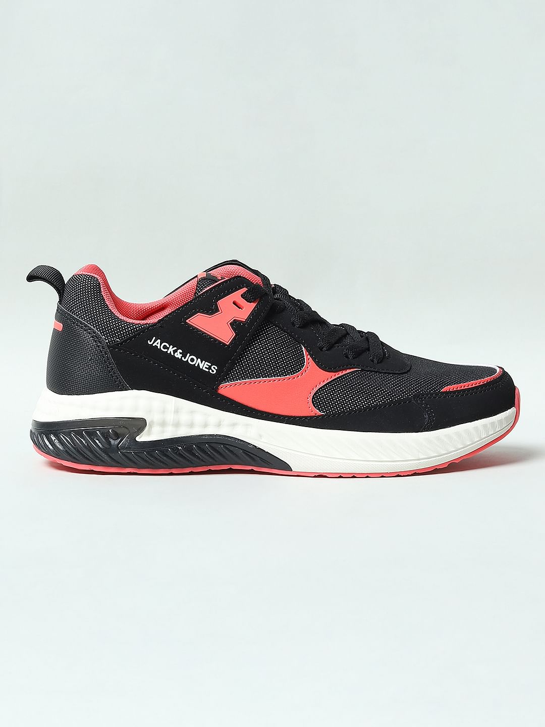 Black Colourblocked Sneakers