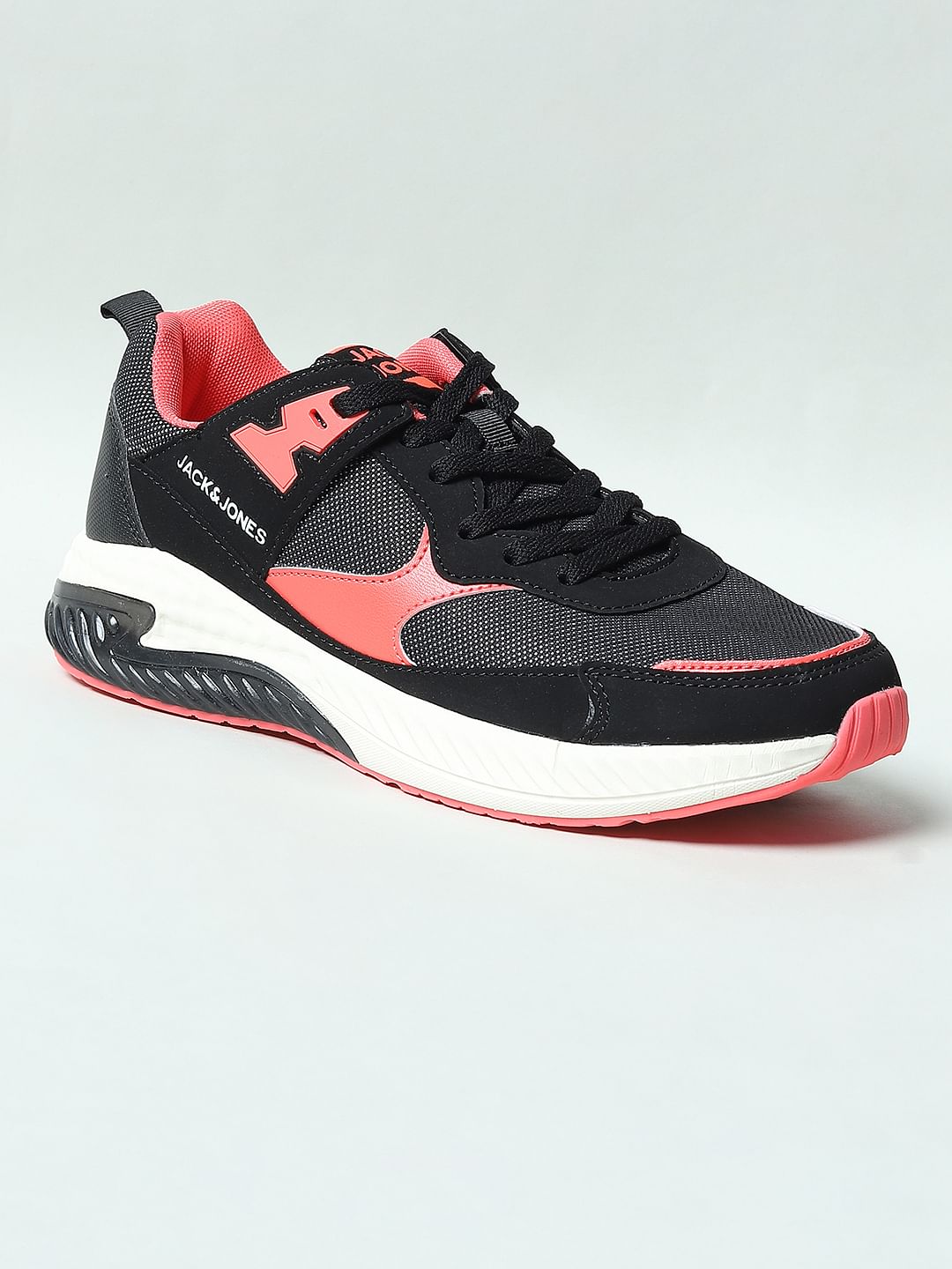 Black Colourblocked Sneakers
