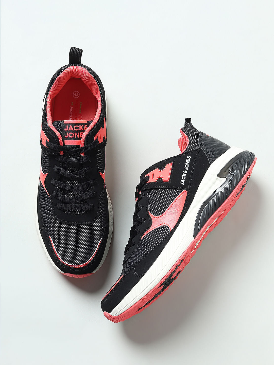 Black Colourblocked Sneakers