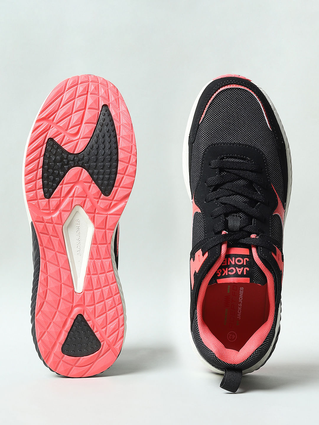 Black Colourblocked Sneakers