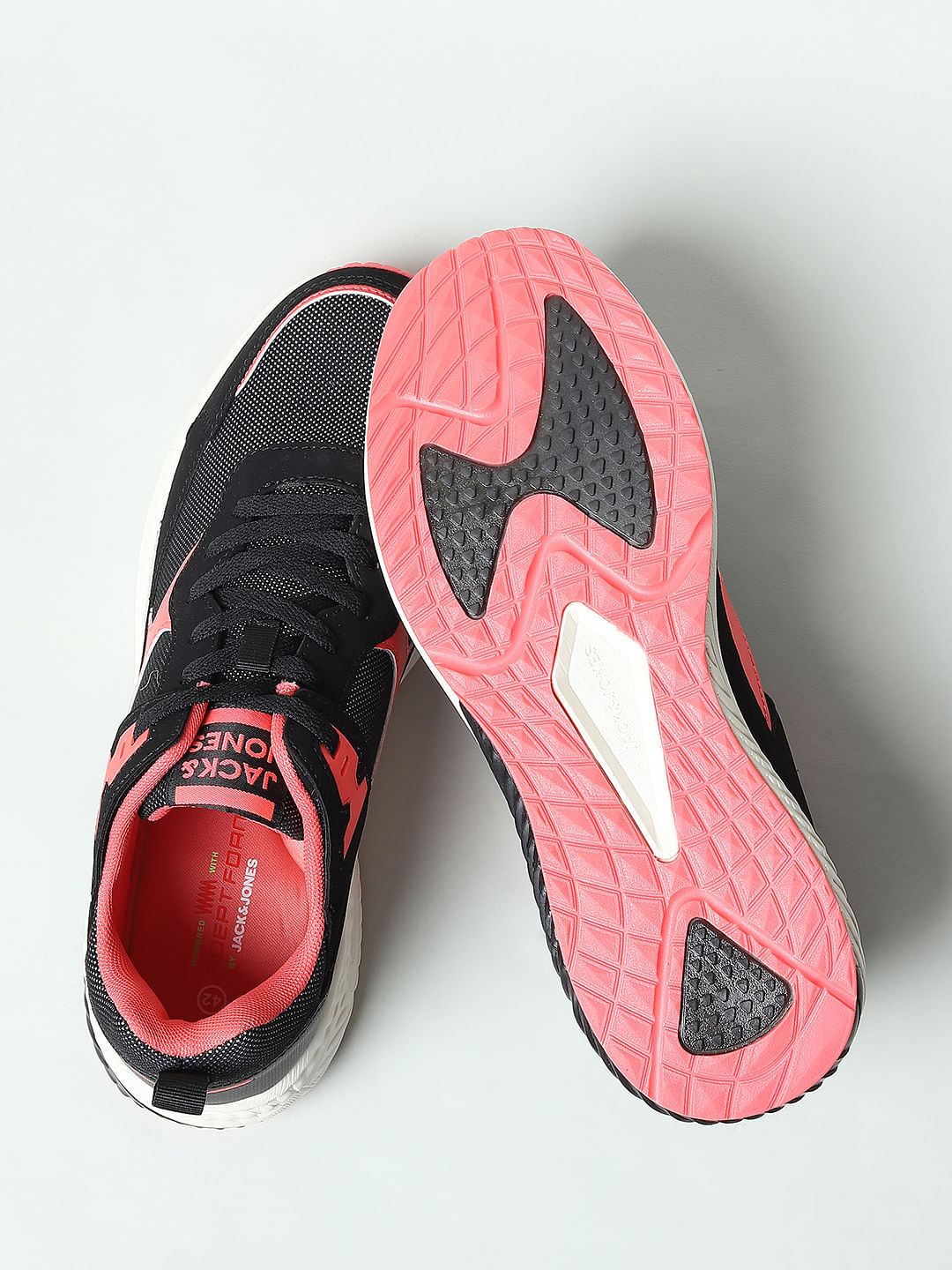 Black Colourblocked Sneakers