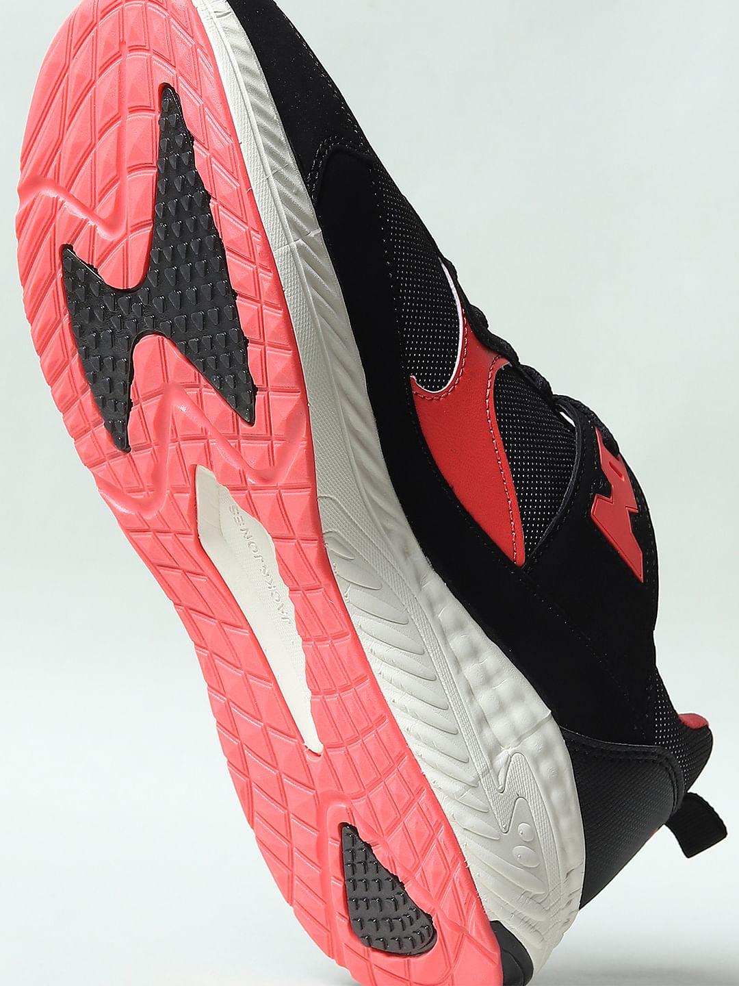 Black Colourblocked Sneakers