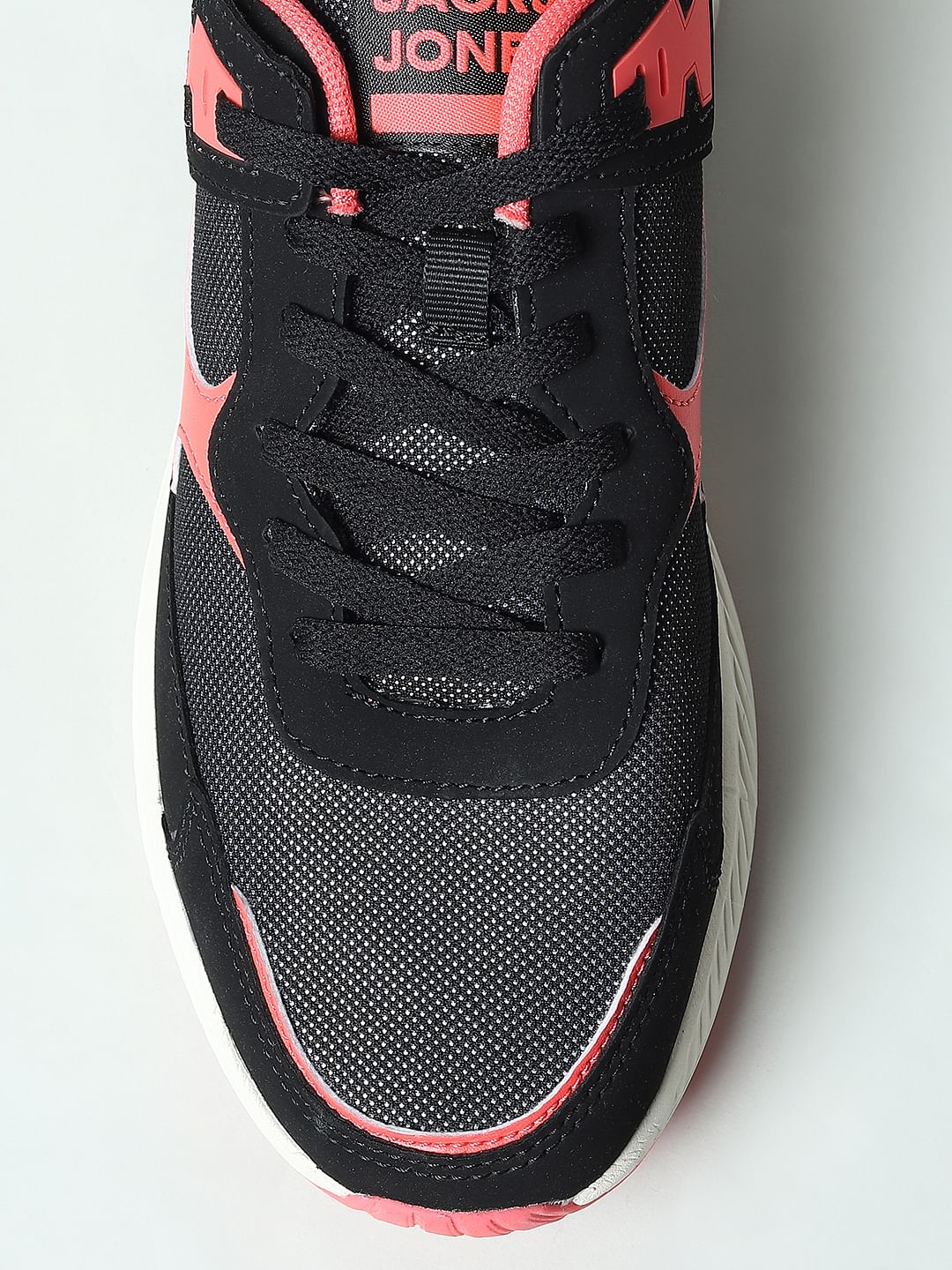 Black Colourblocked Sneakers