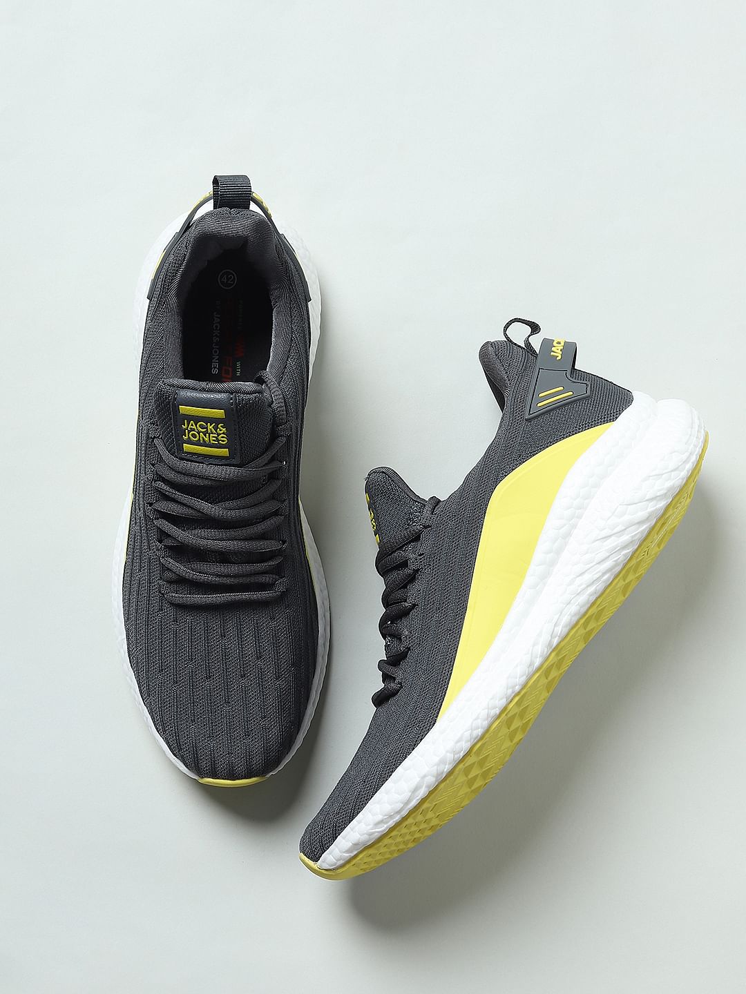 Grey Colourblocked Sneakers