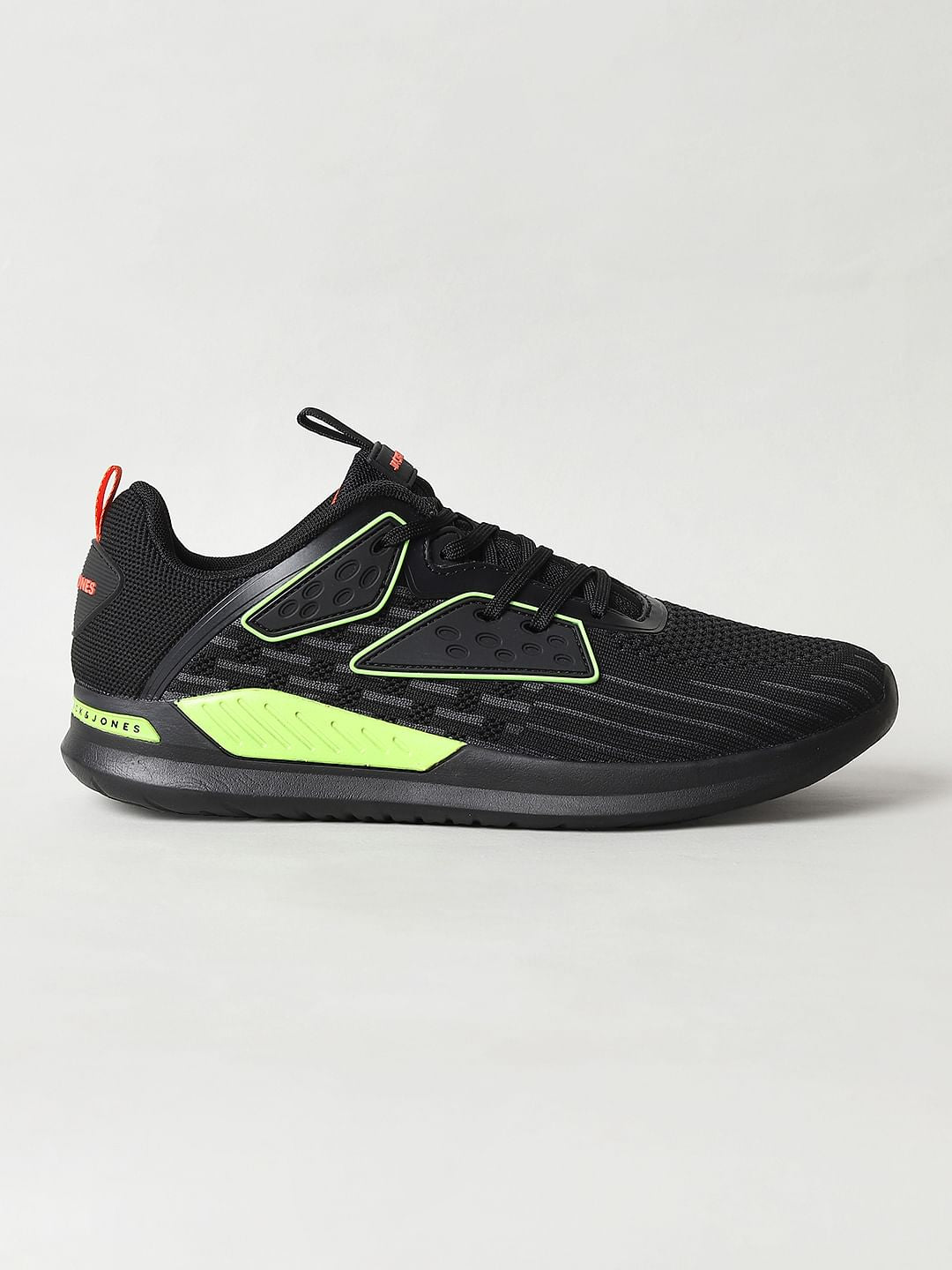 Black & Neon Green Sneakers