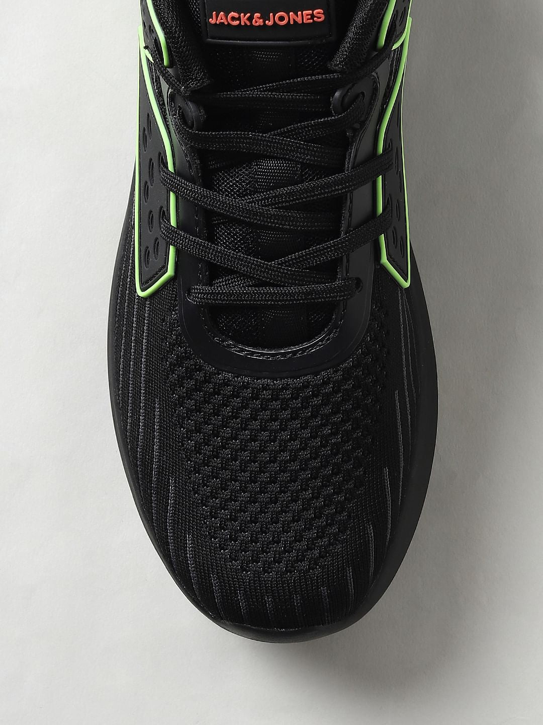 Black & Neon Green Sneakers