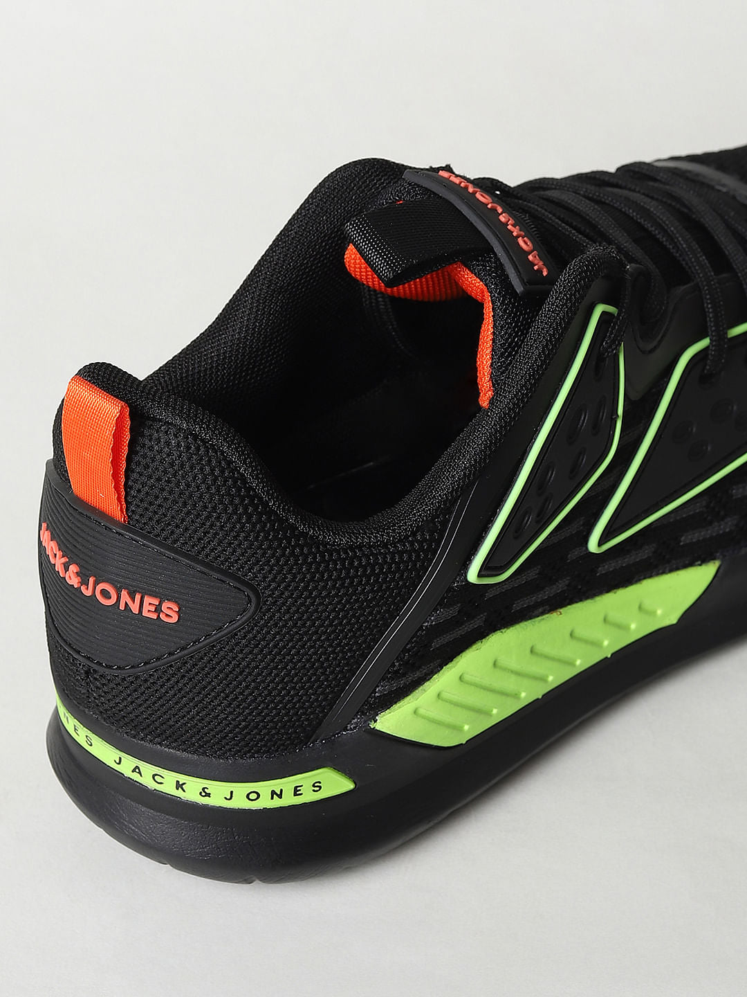 Black & Neon Green Sneakers
