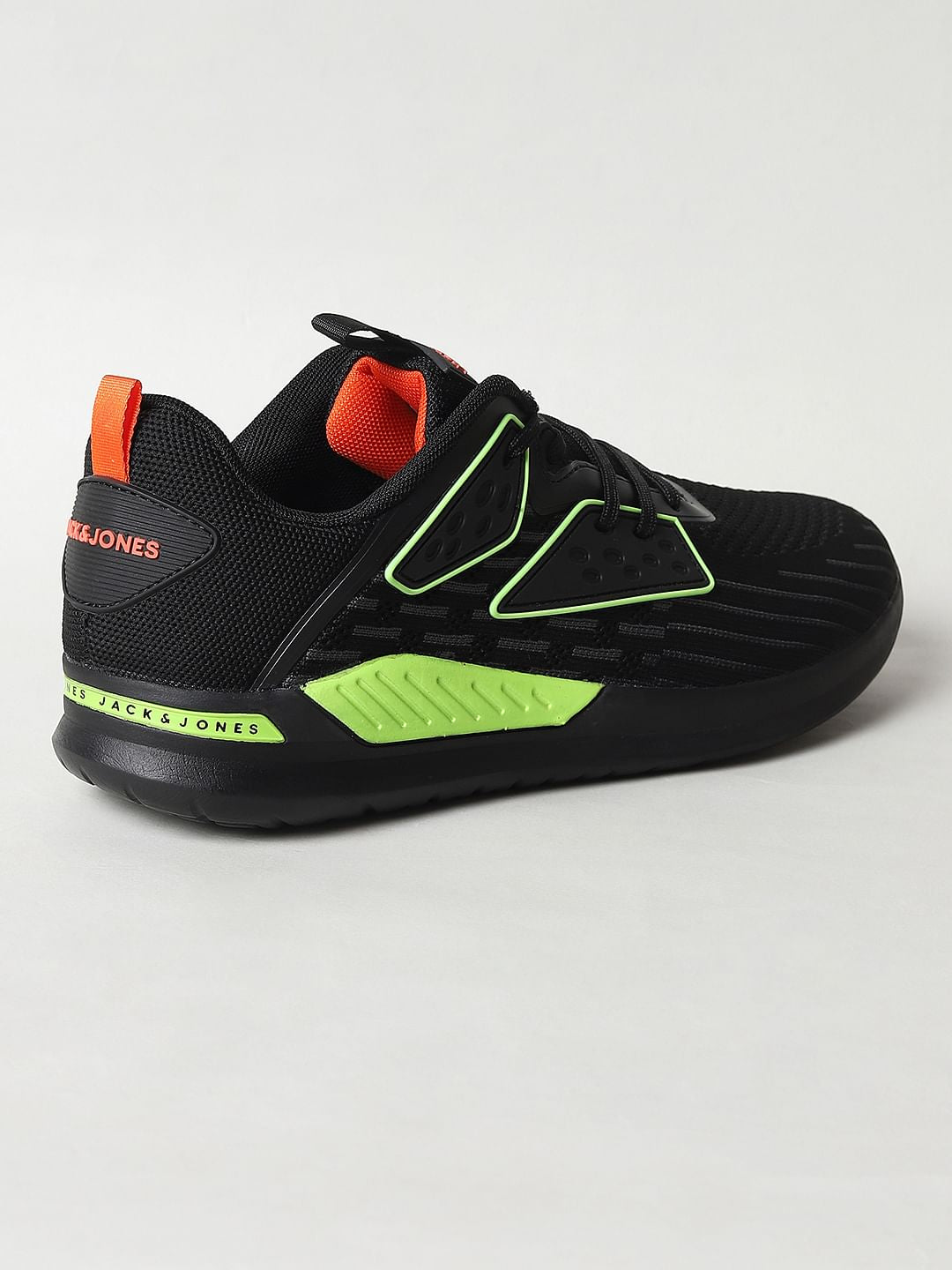 Black & Neon Green Sneakers