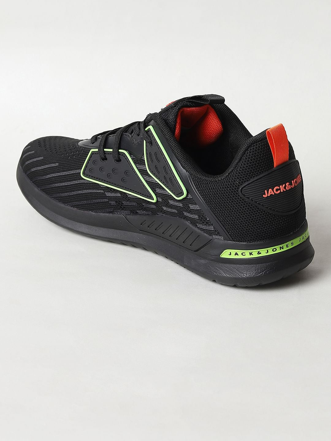 Black & Neon Green Sneakers