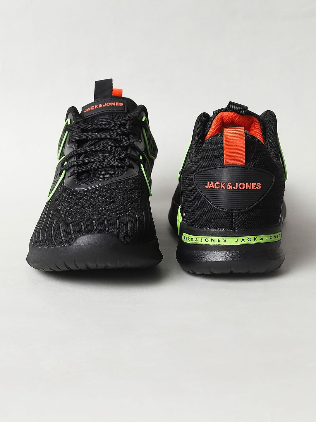 Black & Neon Green Sneakers