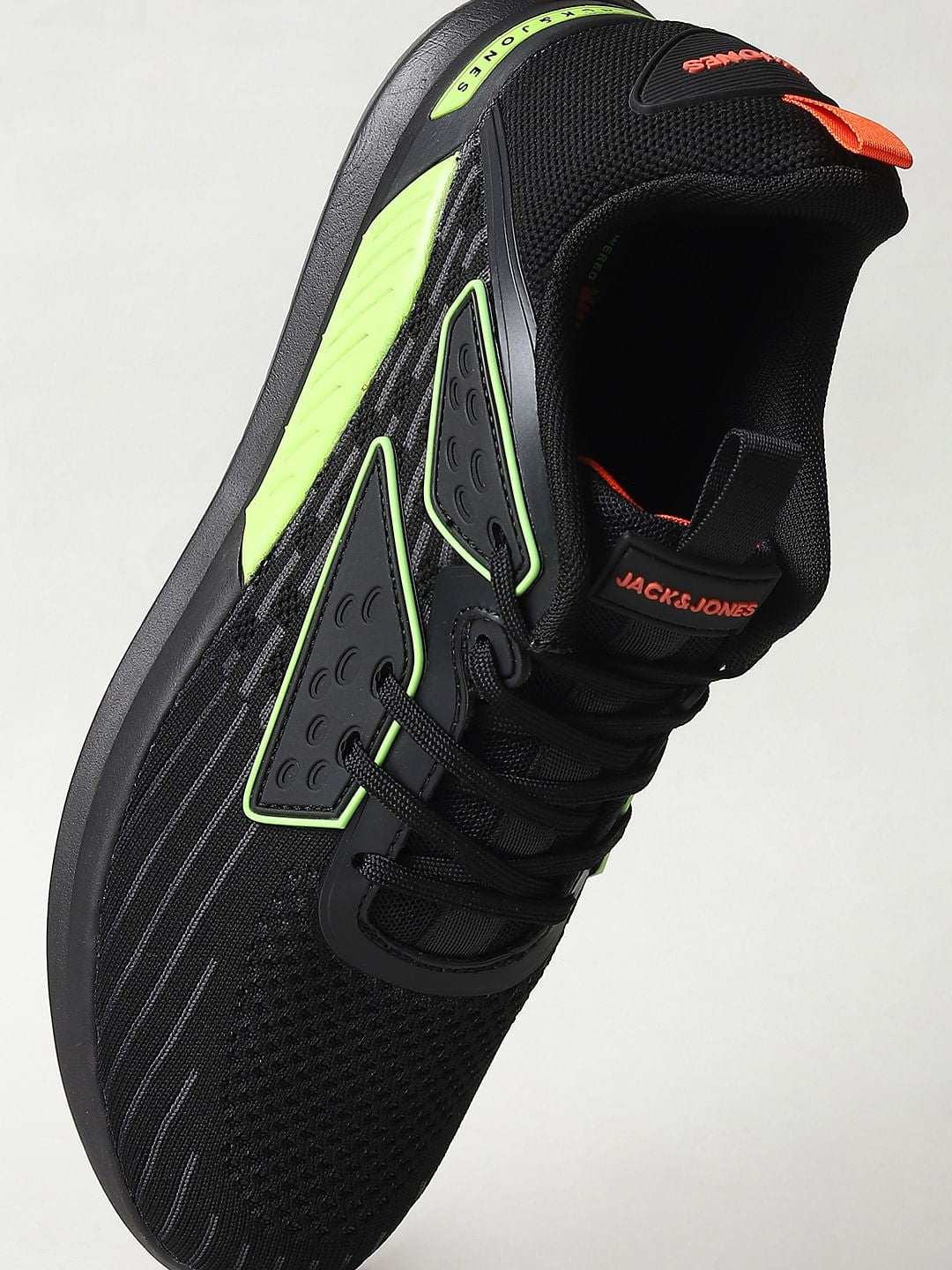 Black & Neon Green Sneakers