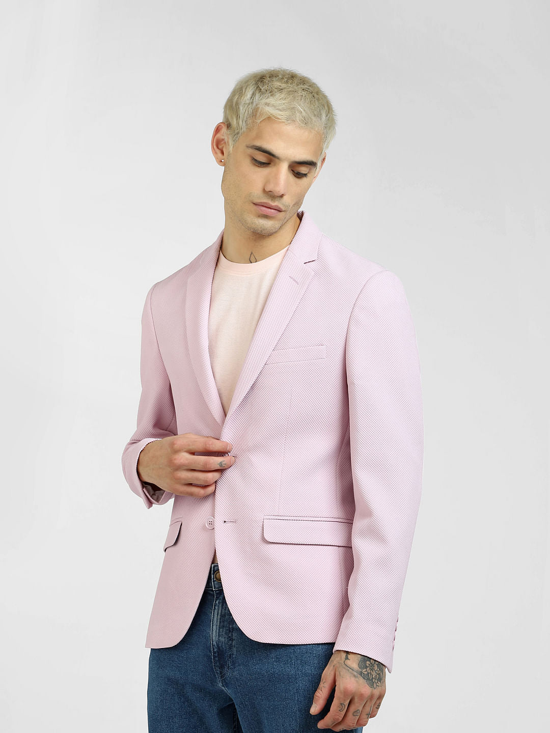 Lilac Double Button Blazer