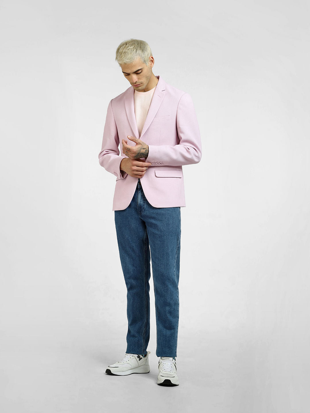 Lilac Double Button Blazer