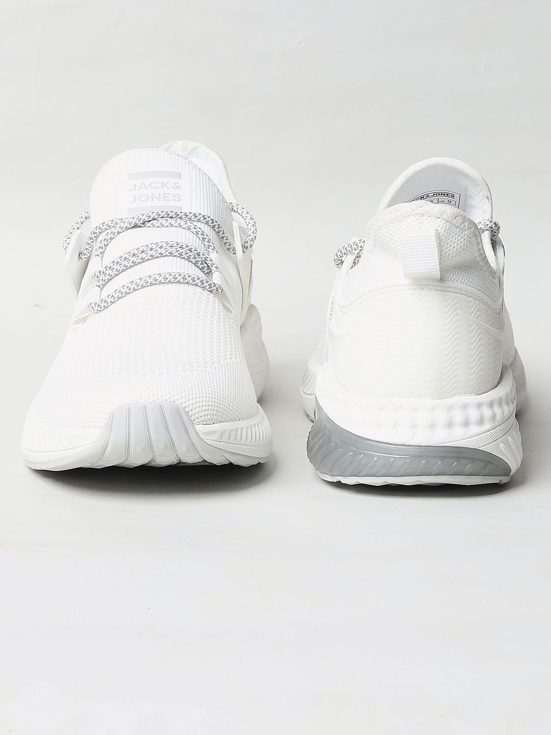White Lace Up Sneakers