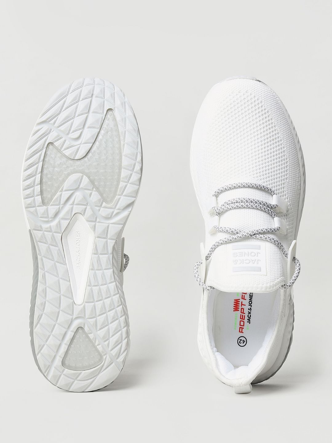 White Lace Up Sneakers