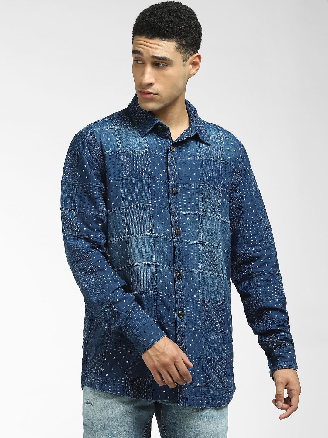 Blue Denim Full Sleeves Shirt