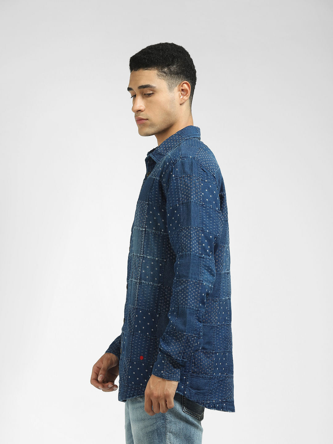 Blue Denim Full Sleeves Shirt