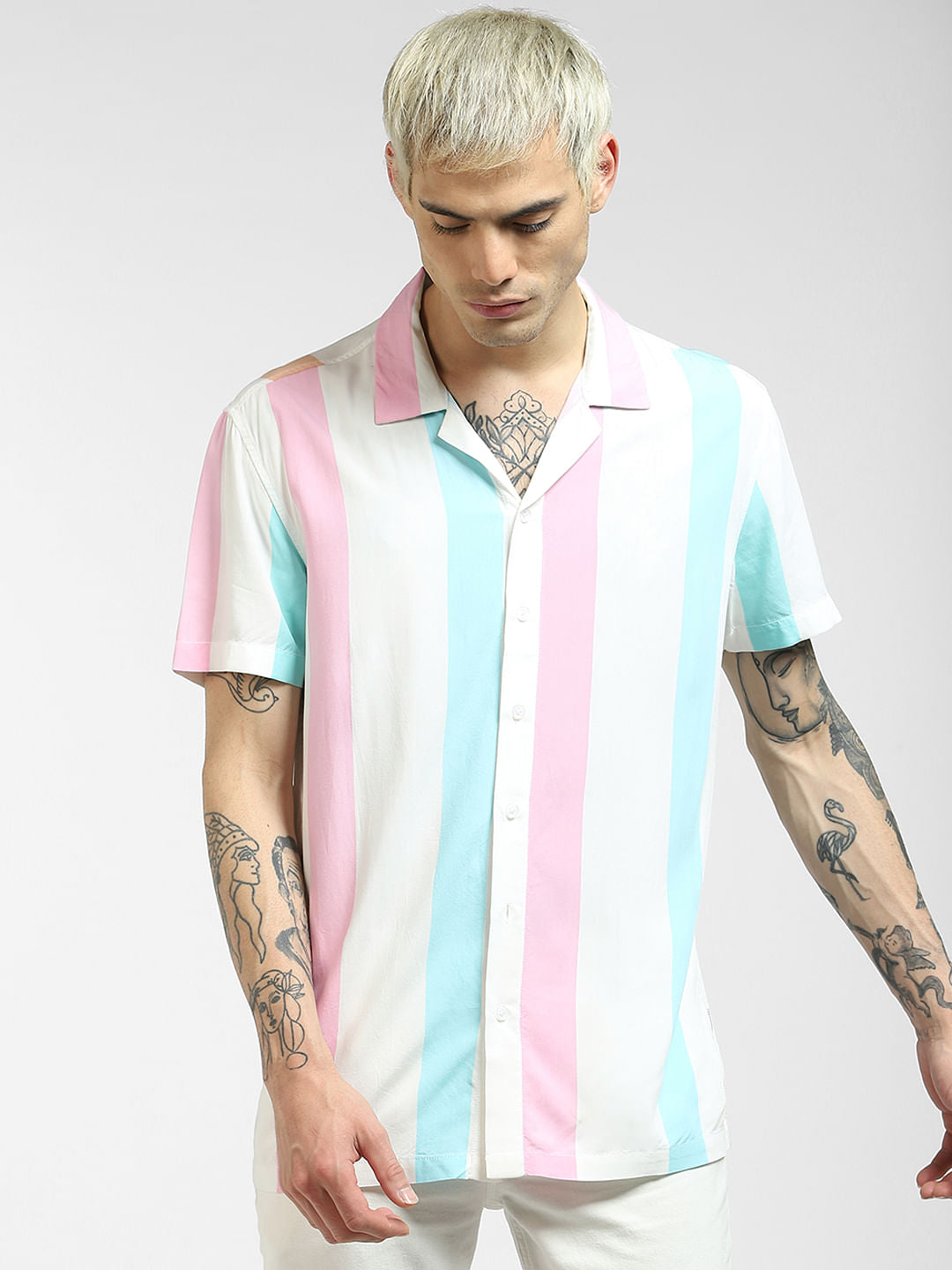 White Plain Coloured Shirt