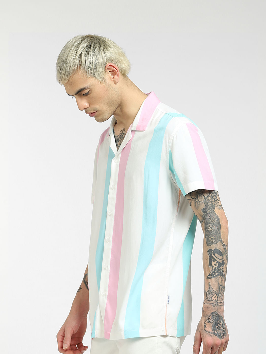 White Plain Coloured Shirt