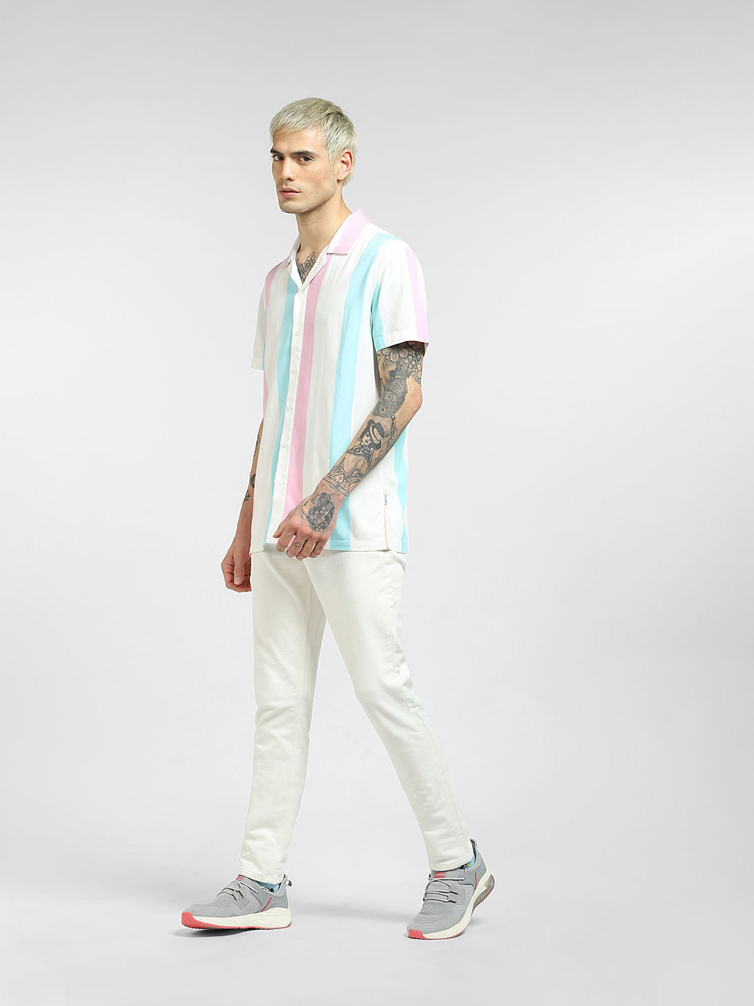 White Plain Coloured Shirt