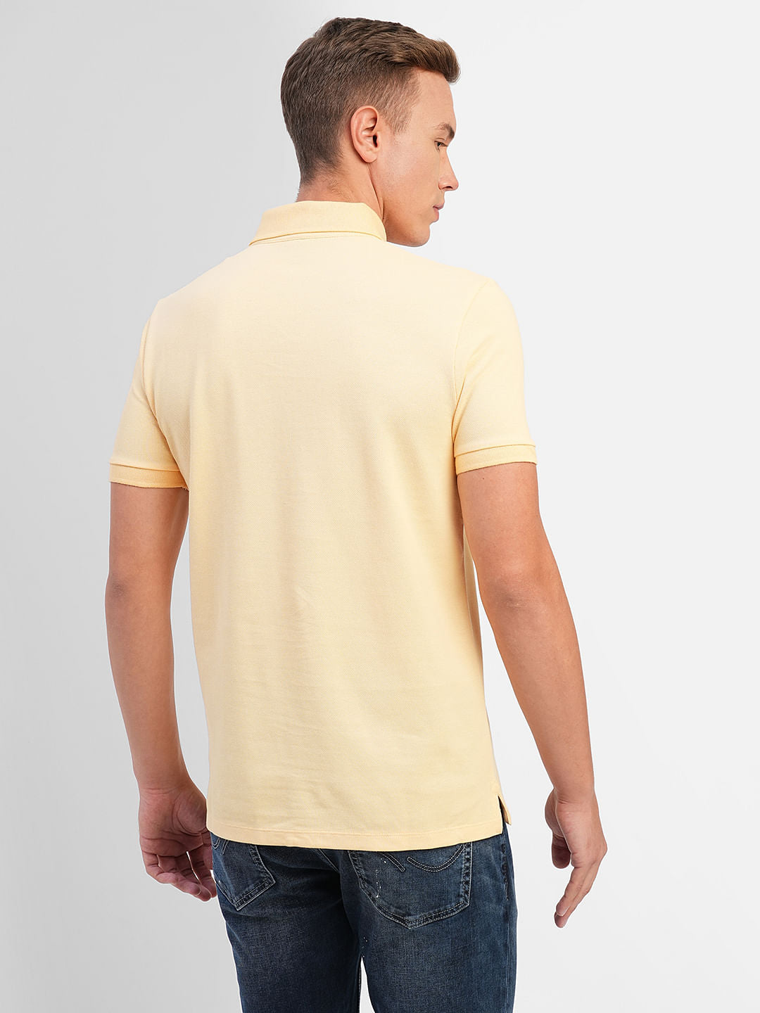 Yellow Polo Neck T-shirt