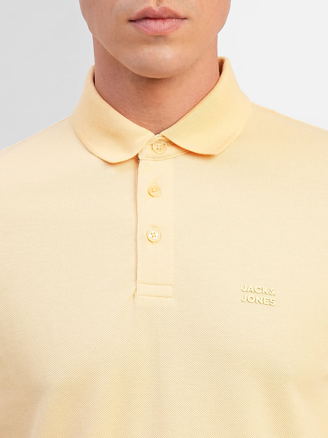 Yellow Polo Neck T-shirt