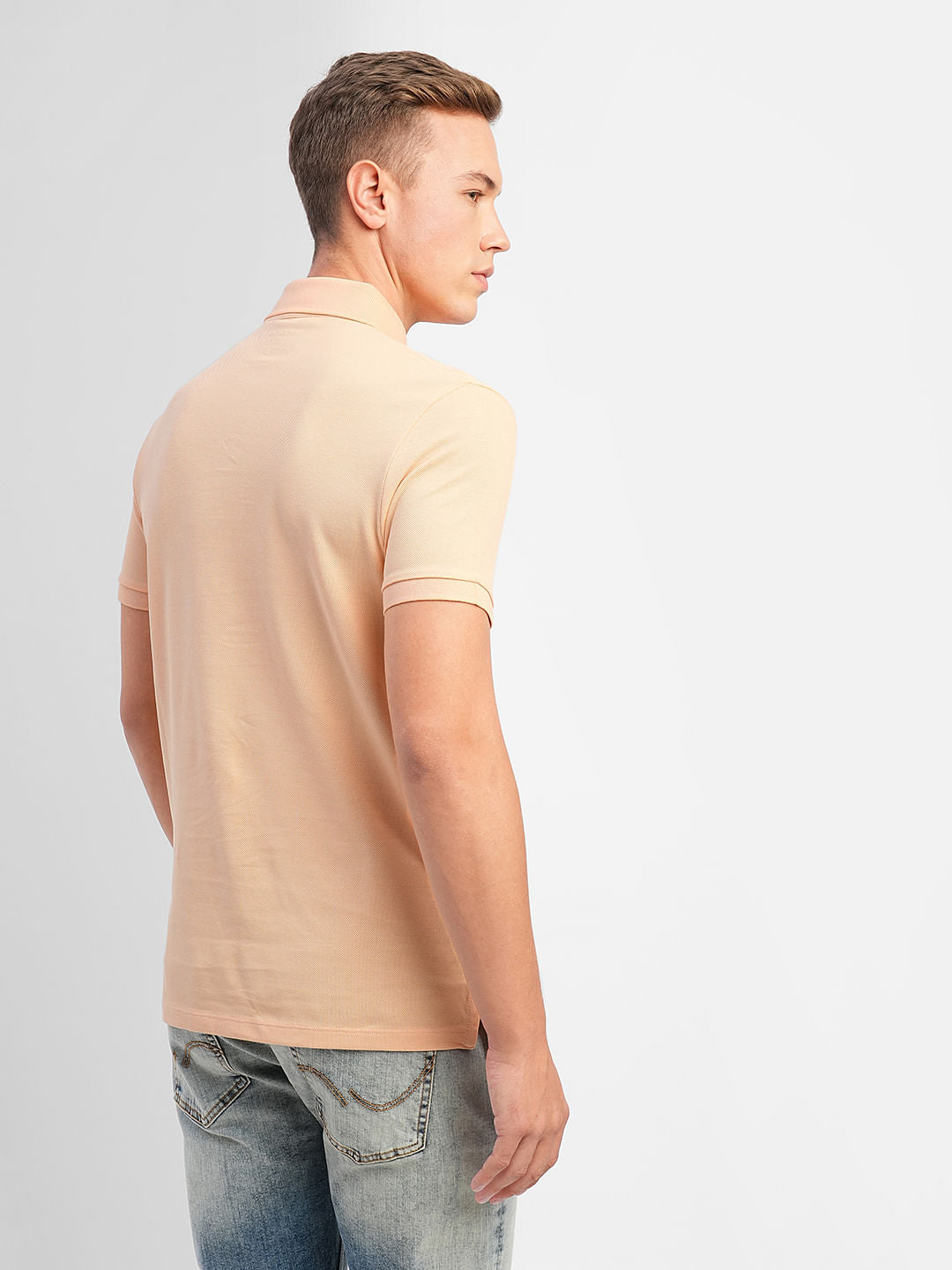 Orange Polo Neck T-shirt