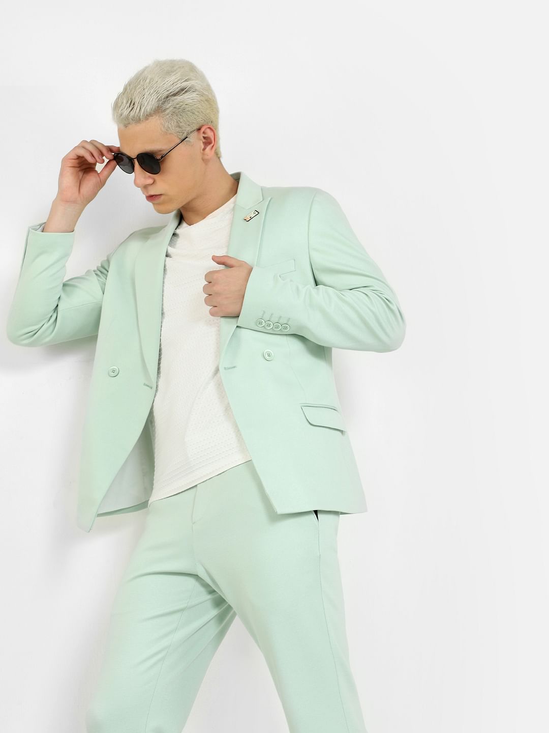 Green Slim Fit Blazer