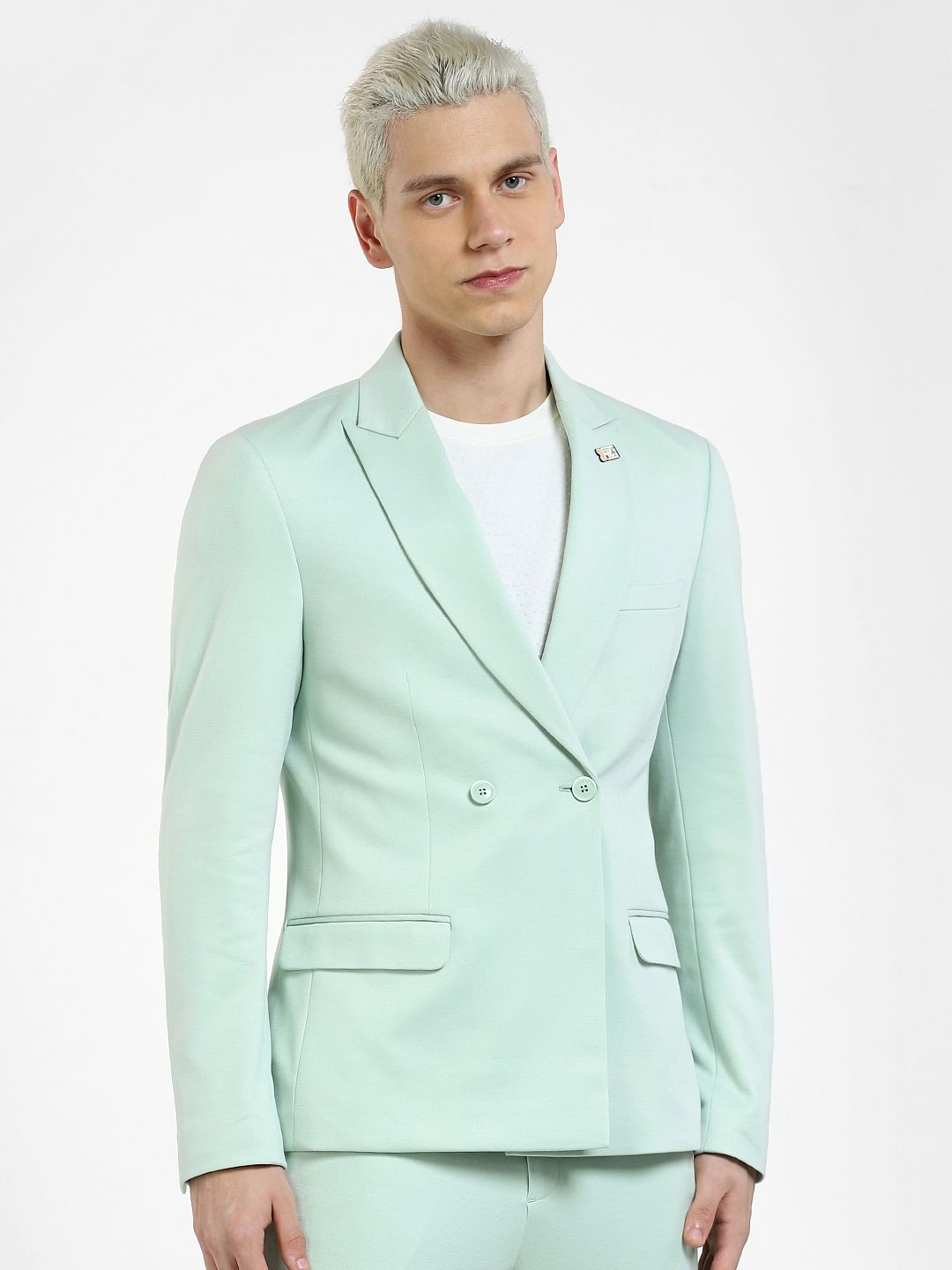 Green Slim Fit Blazer