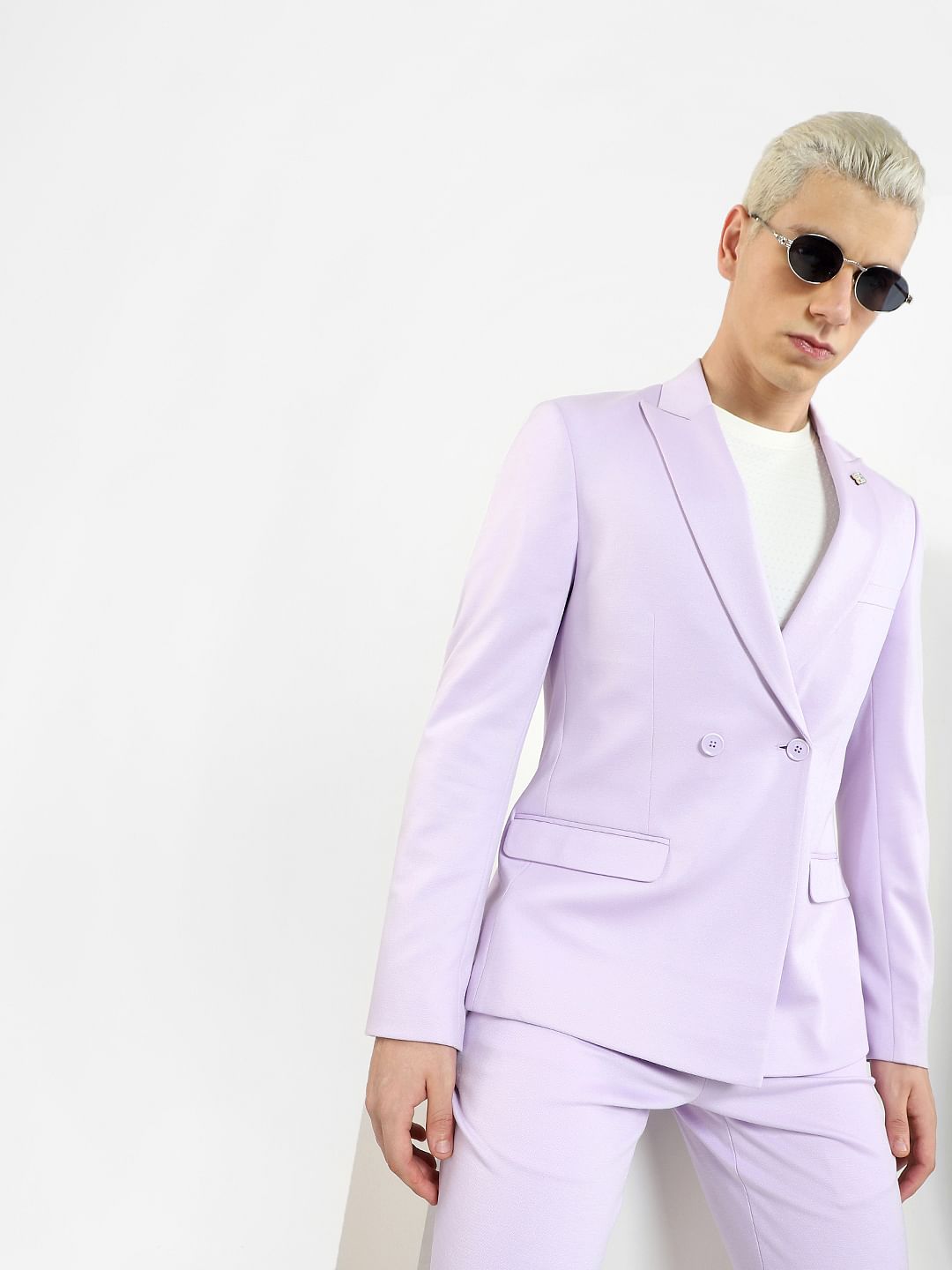 Lilac Slim Fit Blazer