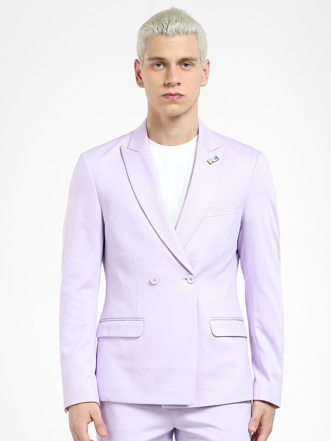 Lilac Slim Fit Blazer