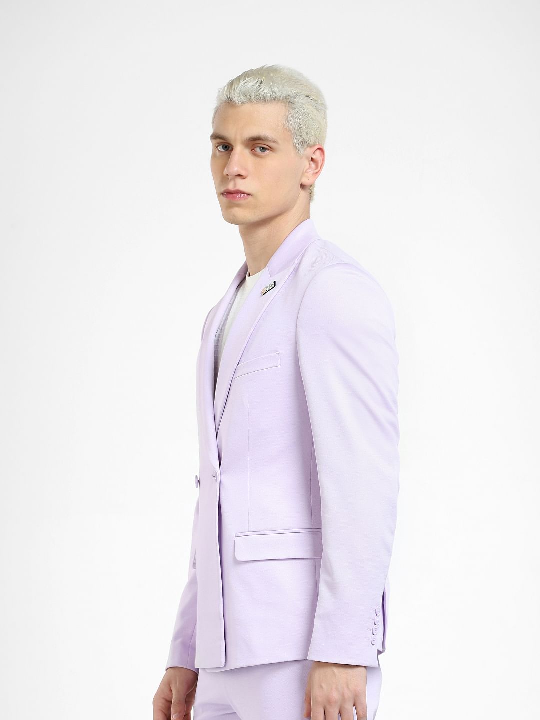 Lilac Slim Fit Blazer