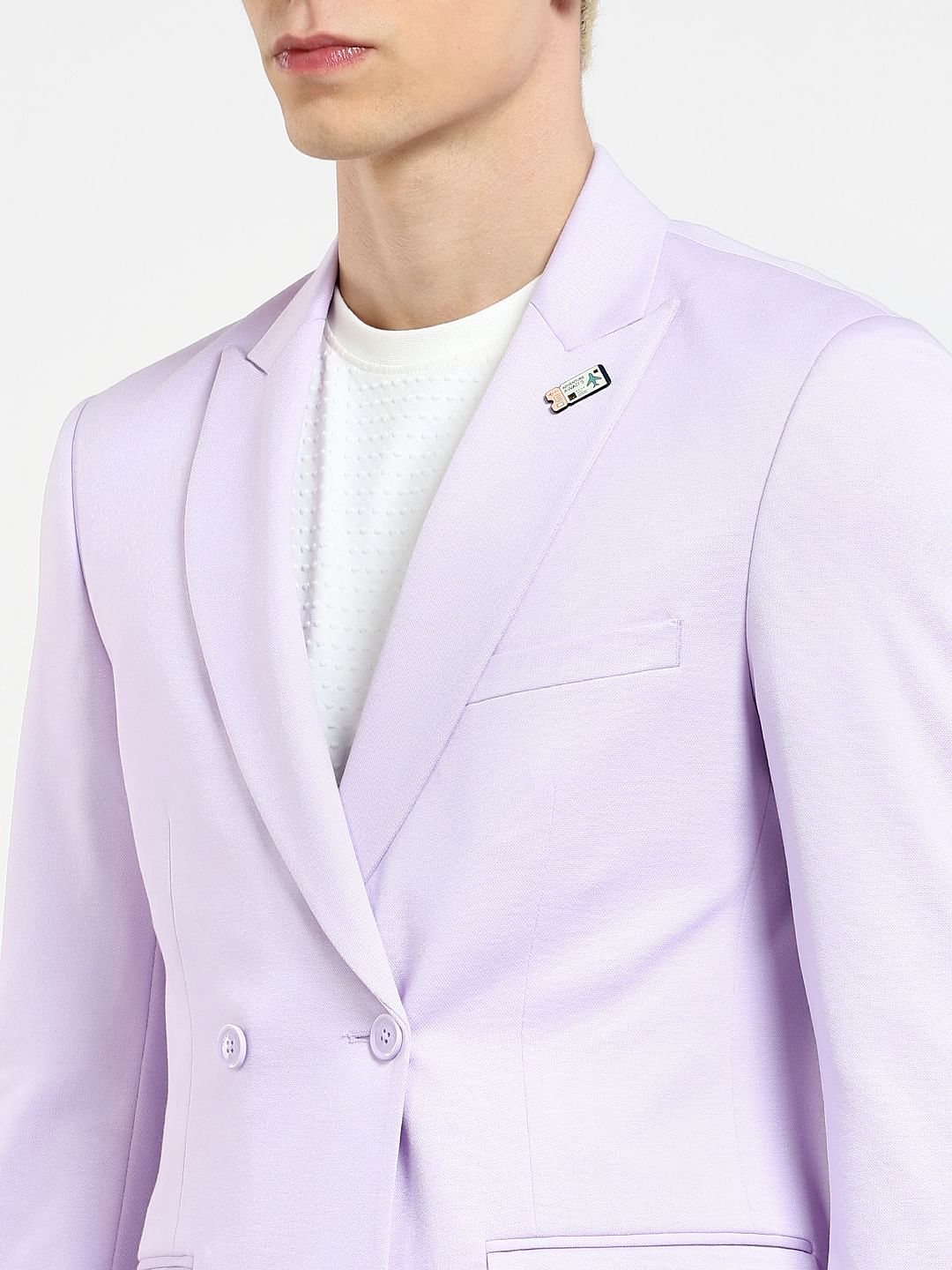 Lilac Slim Fit Blazer