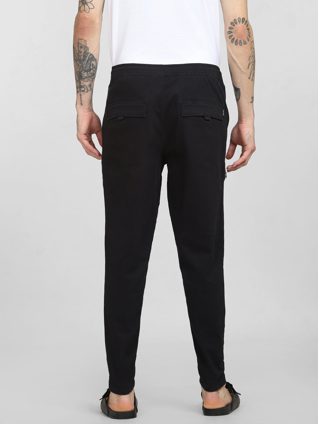 6 Pocket Slim Fit Cargos - Black