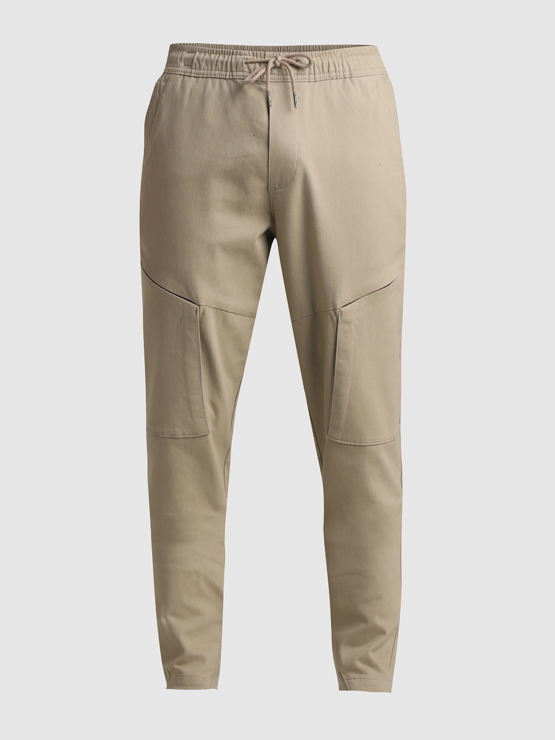 Khaki Slim Fit 6 Pocket Cargos