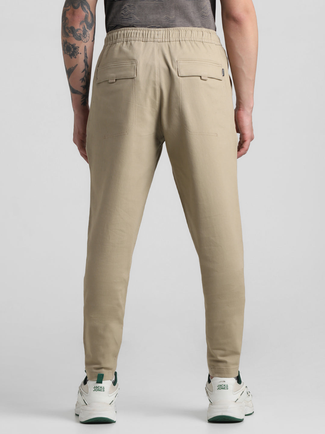 Khaki Slim Fit 6 Pocket Cargos