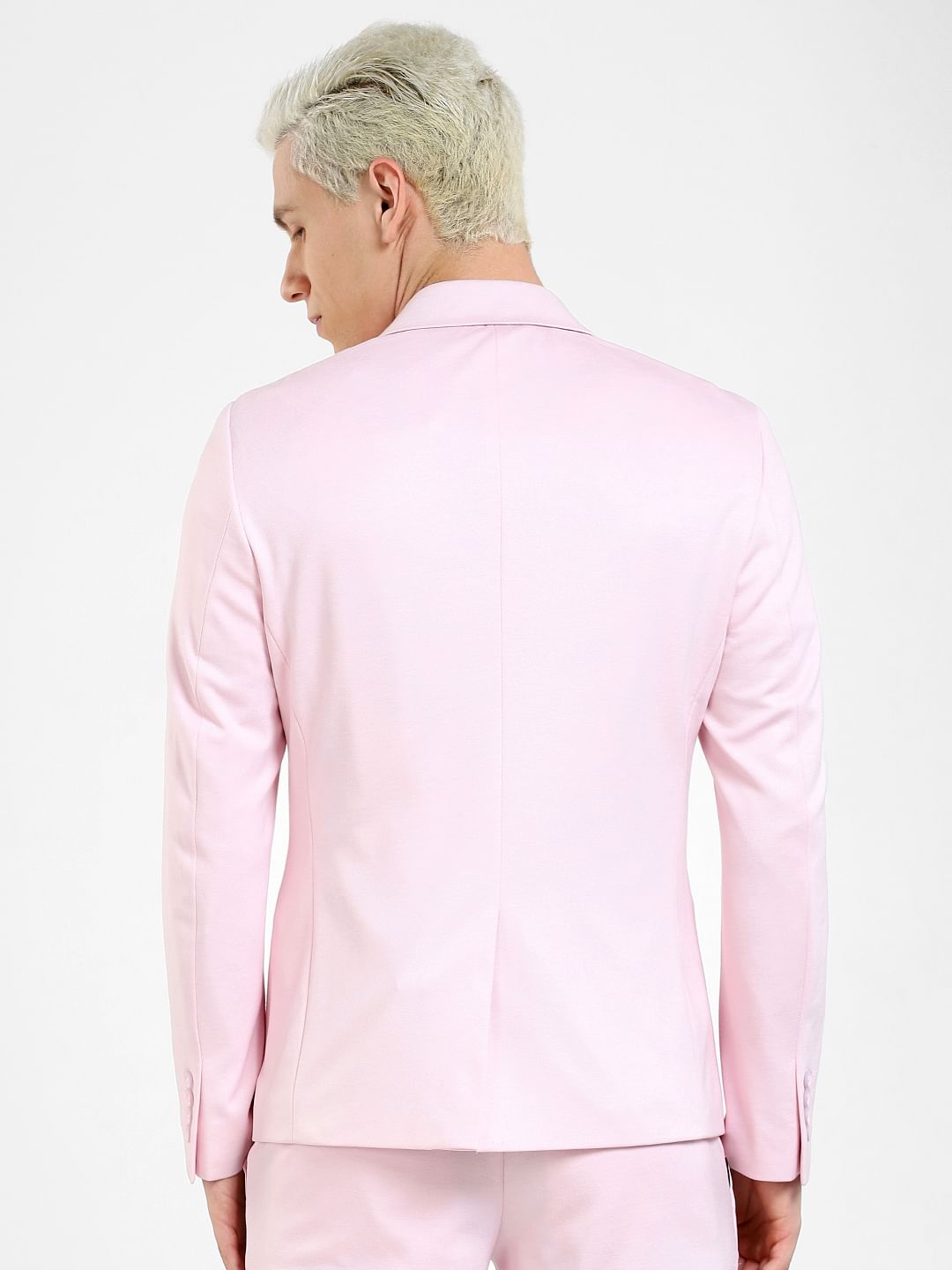 Pink Slim Fit Blazer