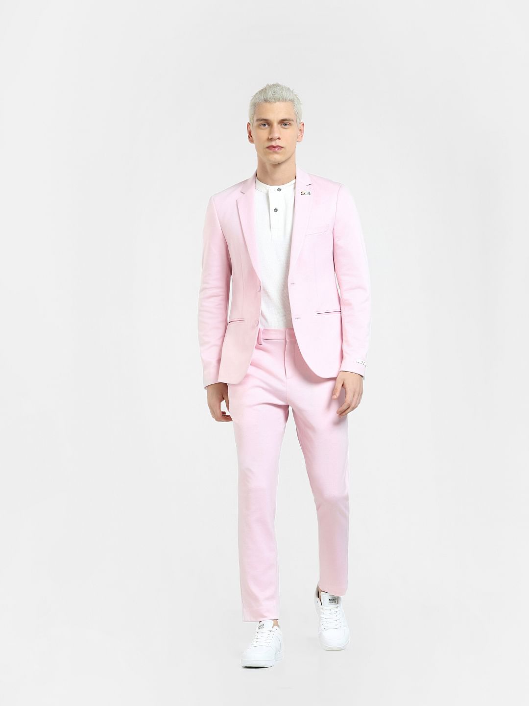 Pink Slim Fit Blazer
