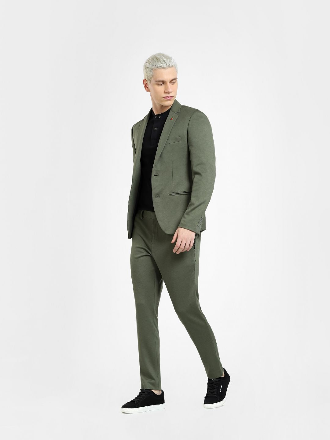 Green Slim Fit Blazer