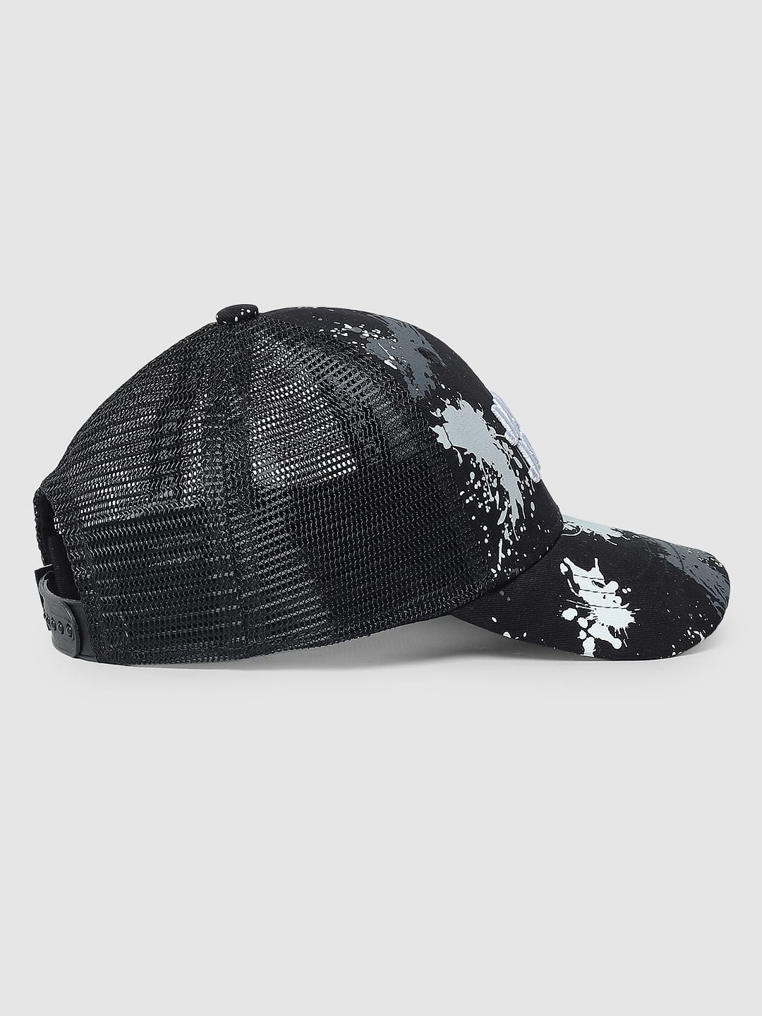 Boys Grey Splash Print Trucker Cap