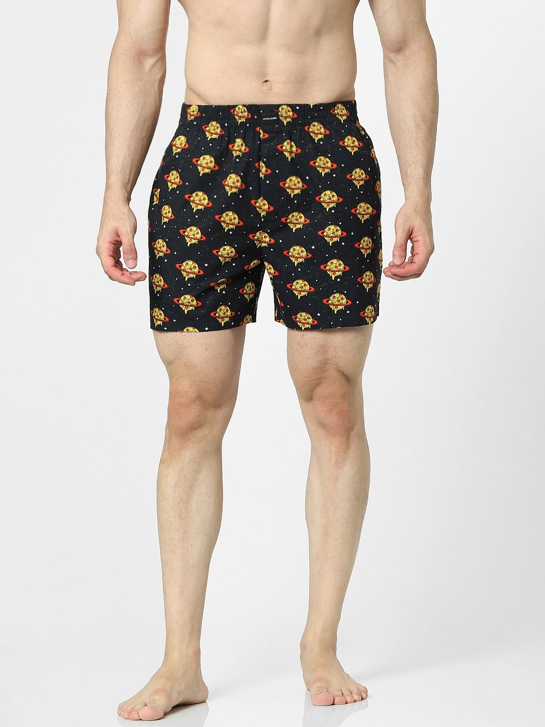 Black Printed Boxers