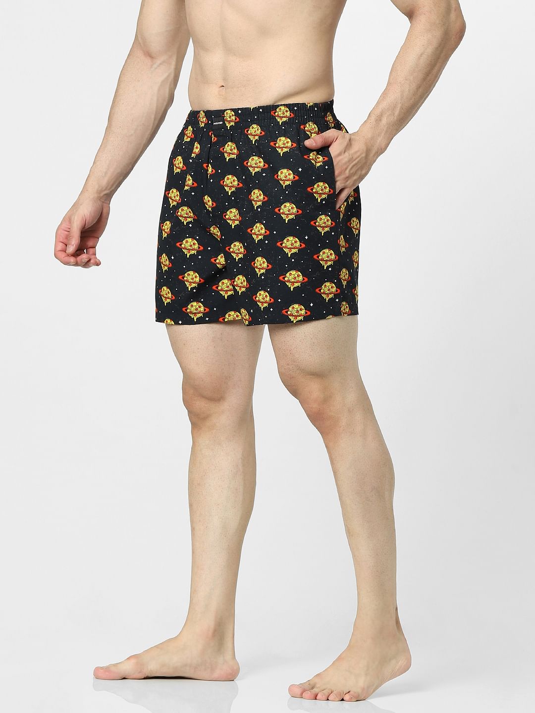 Black Printed Boxers