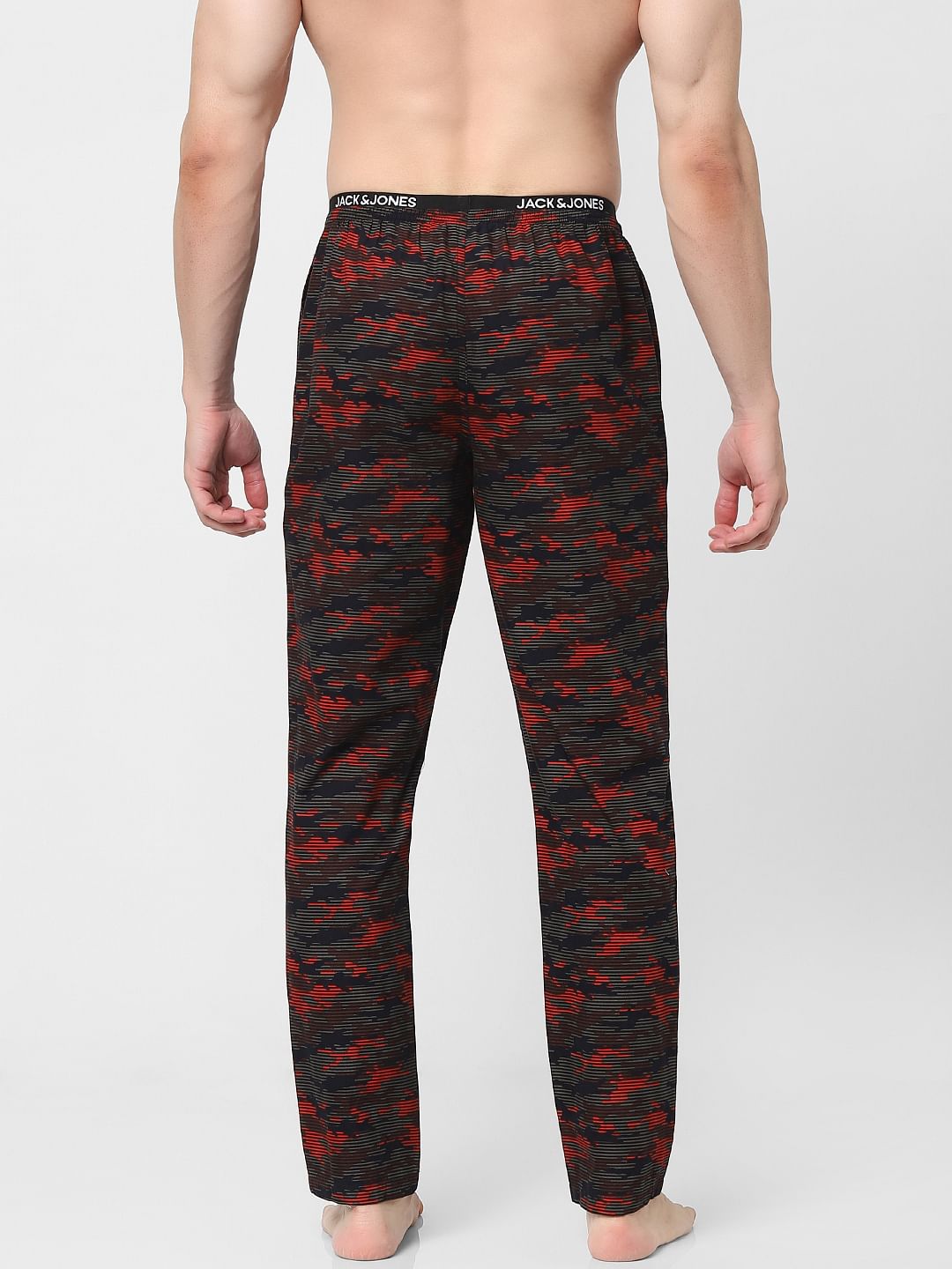 Red Camo Print Pyjamas