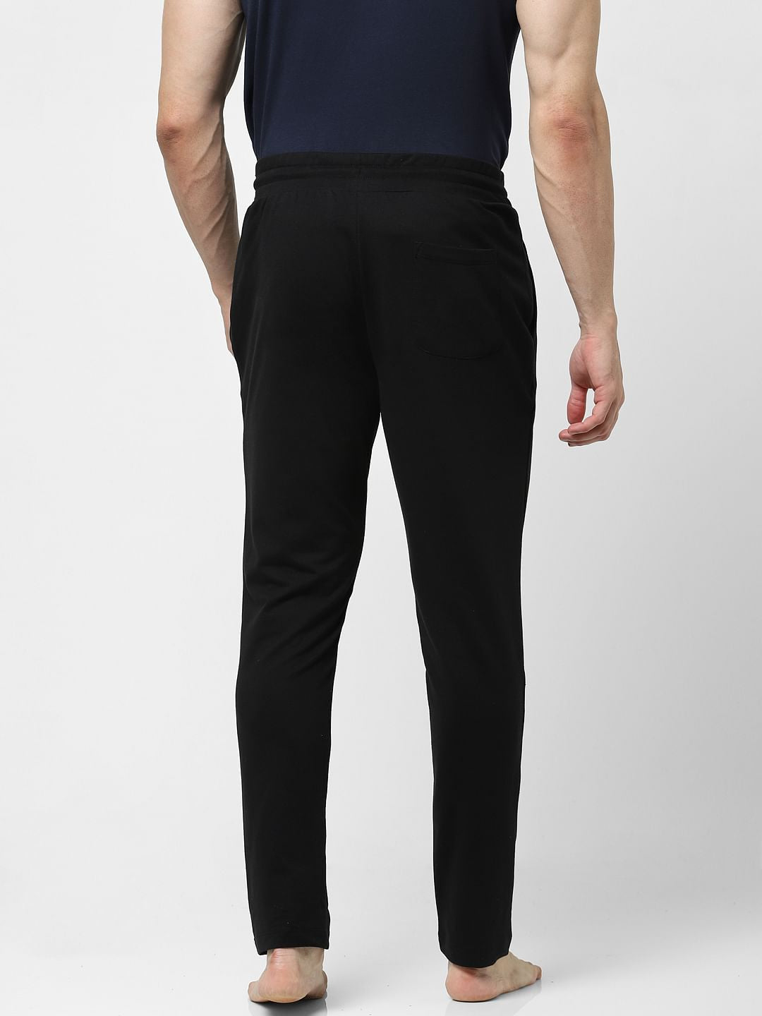 Black Mid Rise Trackpants