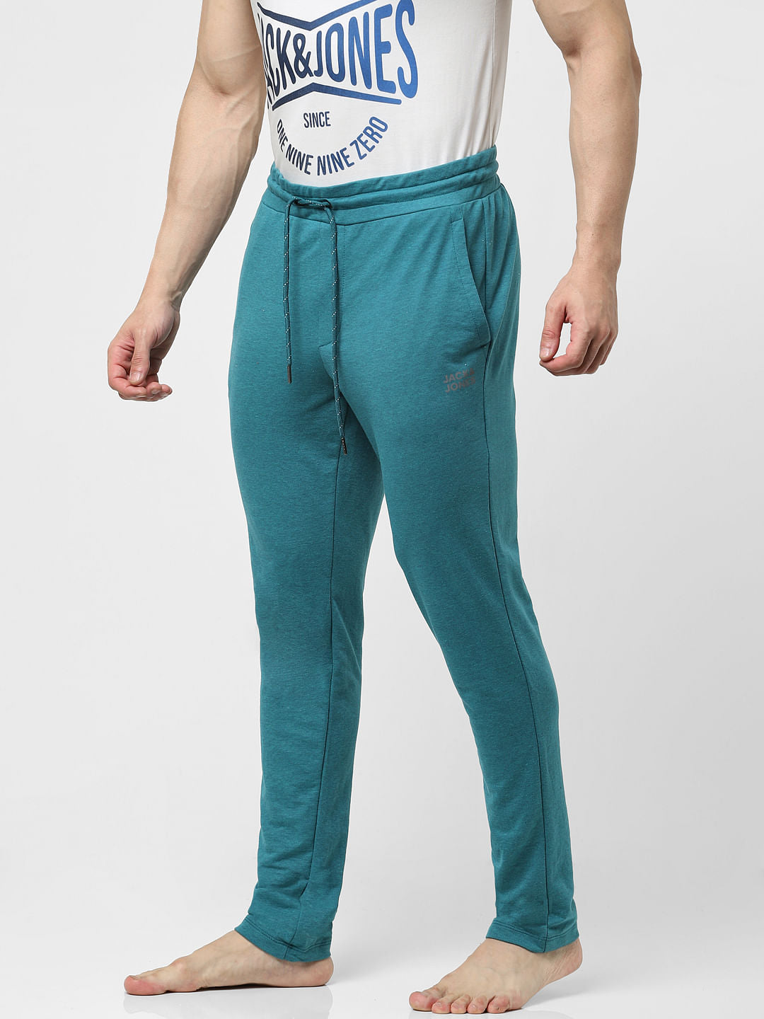 Teal Mid Rise Trackpants