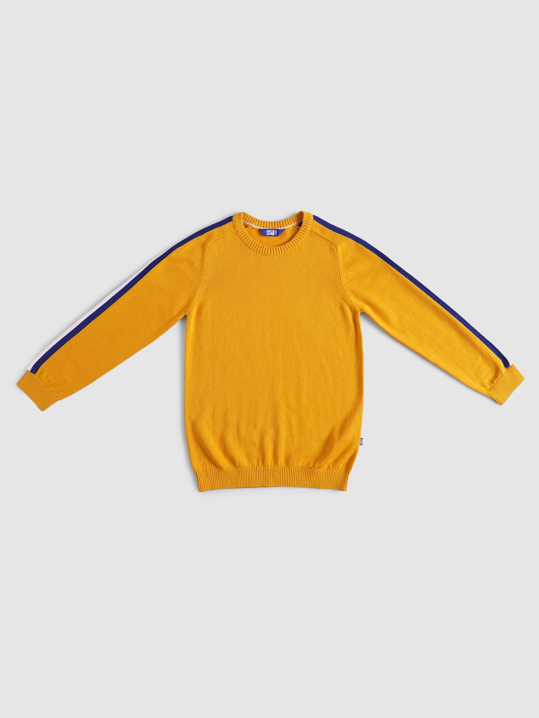 BOYS Yellow Tape Detail Pullover