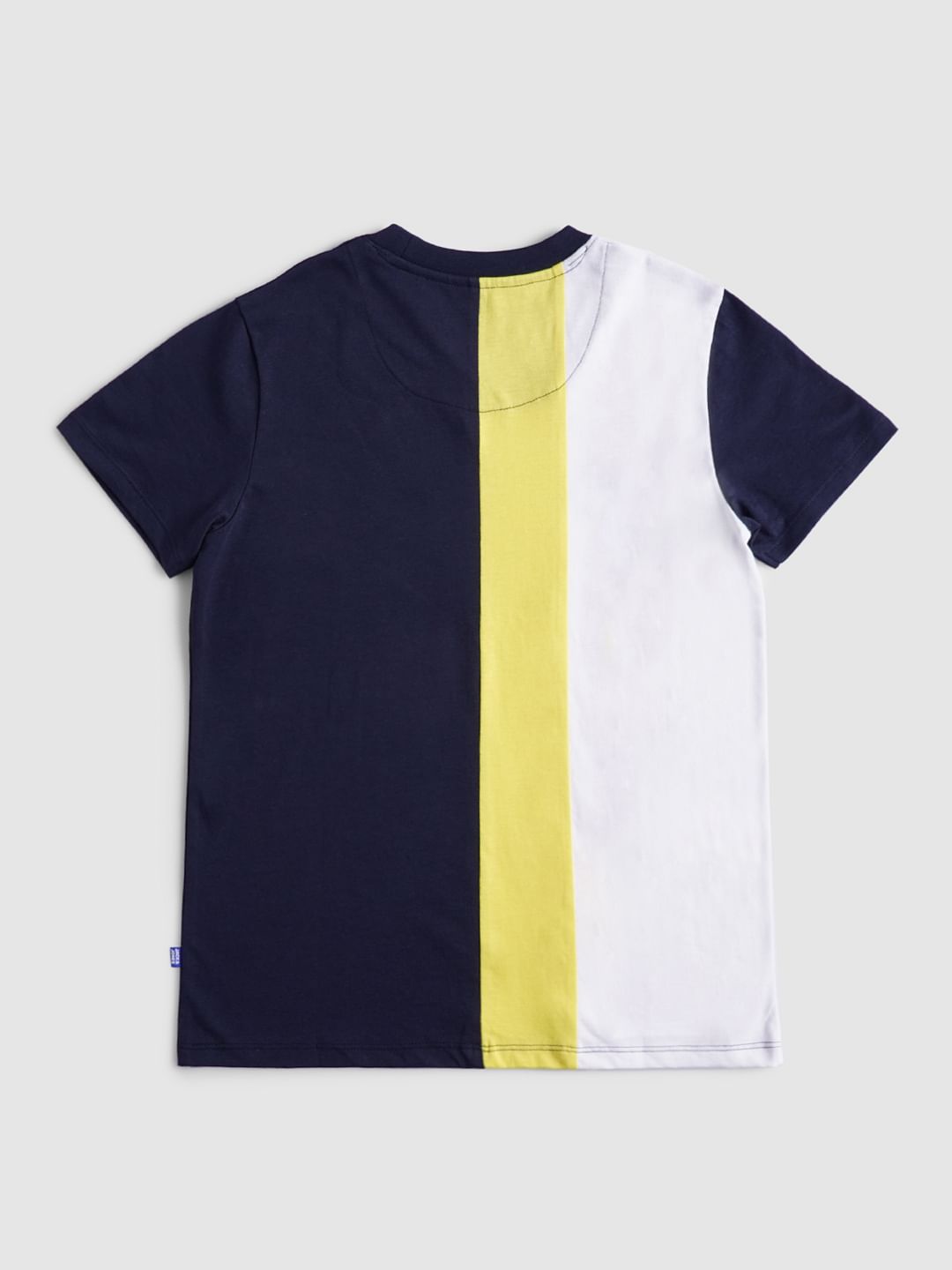 BOYS Blue Colourblocked T-shirt