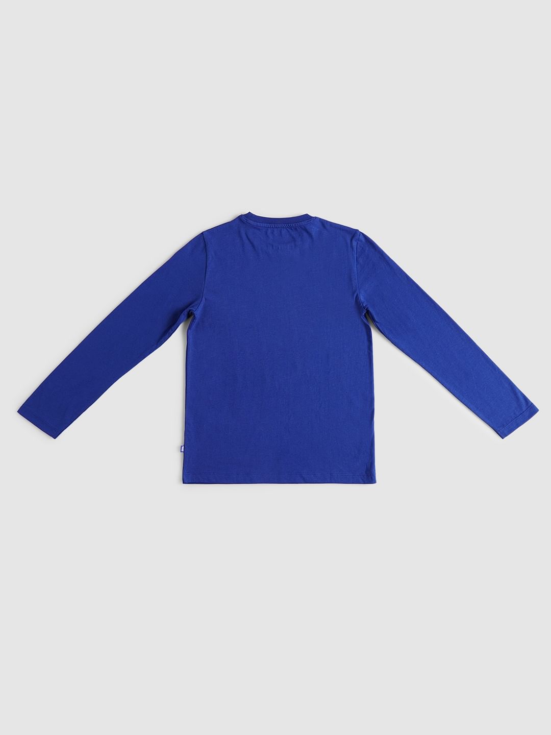 BOYS Blue Graphic Print Crew Neck T-shirt